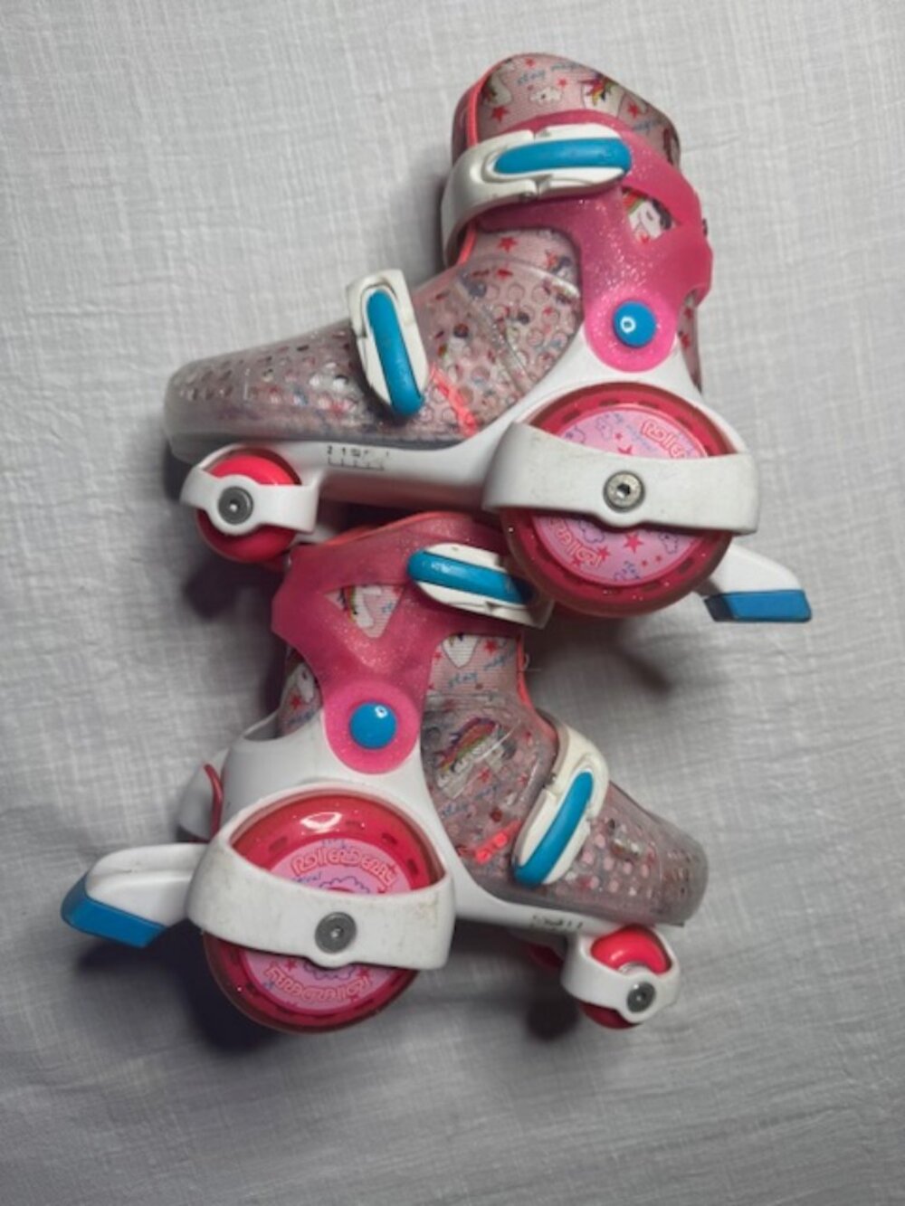 Roller Derby Beginner Roller Skates Adjustable Sizing Unicorn Girl Skates